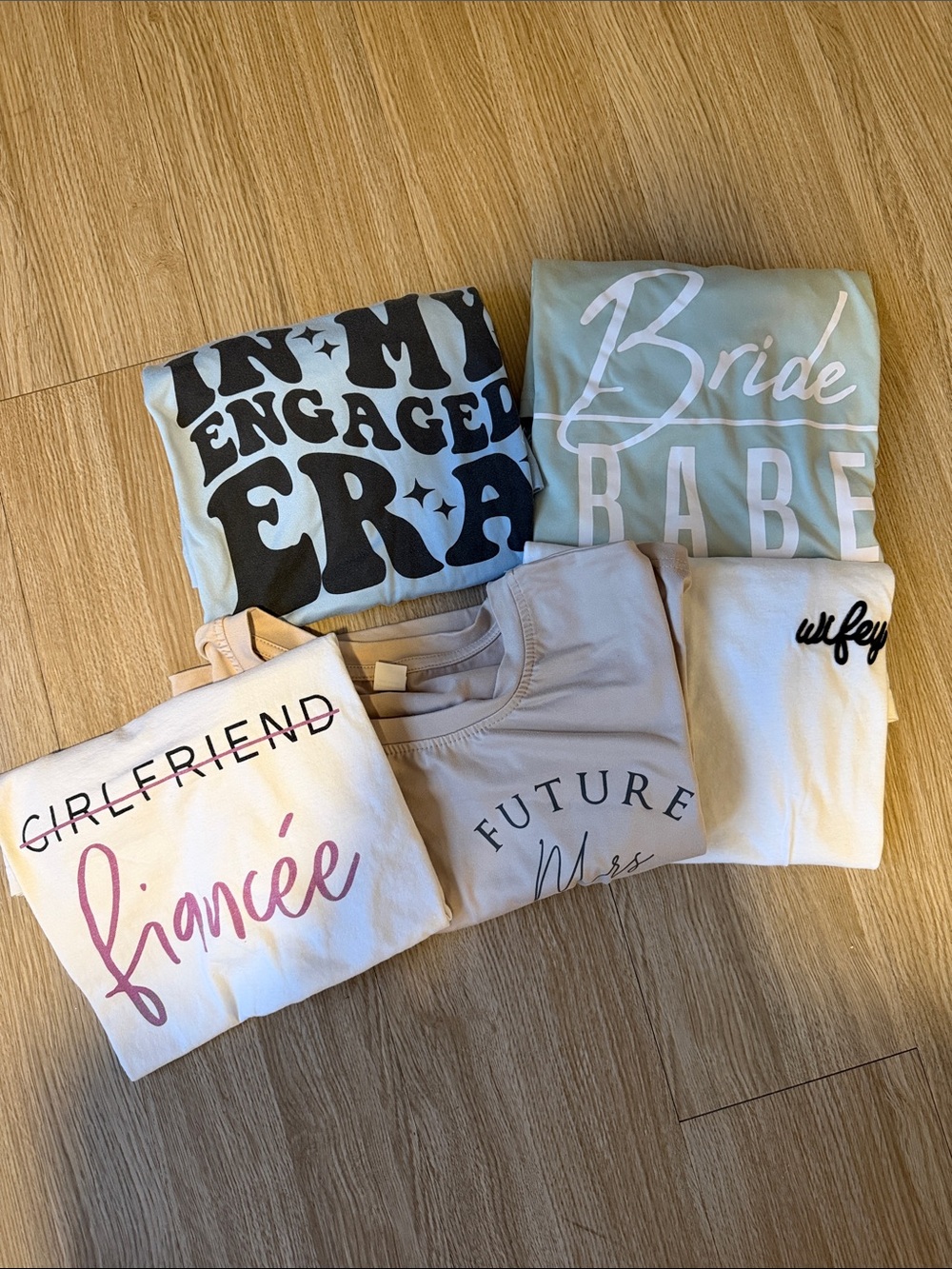 Bridal & Engagement 5 Piece Bundle T-Shirts Size Small NWOT